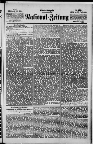 Nationalzeitung vom 25.05.1904