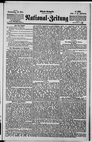 Nationalzeitung vom 26.05.1904