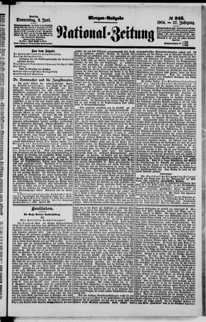 Nationalzeitung vom 02.06.1904