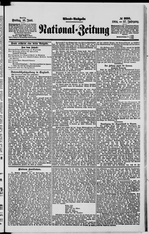 Nationalzeitung vom 10.06.1904