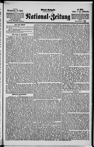 Nationalzeitung vom 18.06.1904