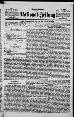 Nationalzeitung vom 25.06.1904