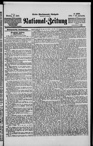 Nationalzeitung vom 27.06.1904
