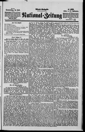 Nationalzeitung vom 14.07.1904