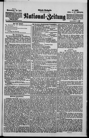 Nationalzeitung vom 23.07.1904