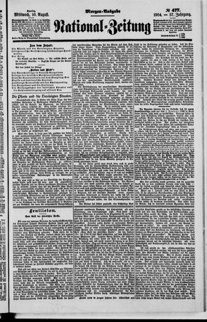 Nationalzeitung on Aug 10, 1904