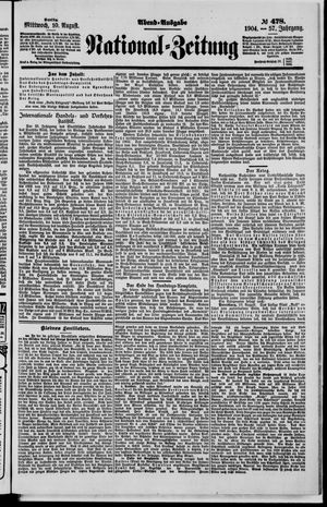 Nationalzeitung vom 10.08.1904