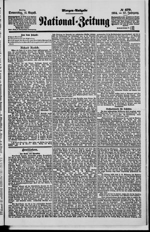 Nationalzeitung vom 11.08.1904