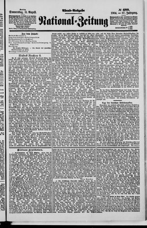 Nationalzeitung vom 11.08.1904