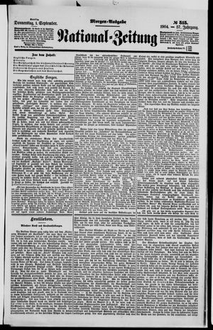 National-Zeitung on Sep 1, 1904