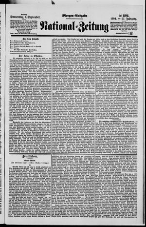 Nationalzeitung vom 08.09.1904