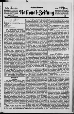 Nationalzeitung vom 09.09.1904