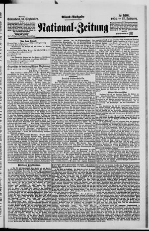 Nationalzeitung vom 10.09.1904