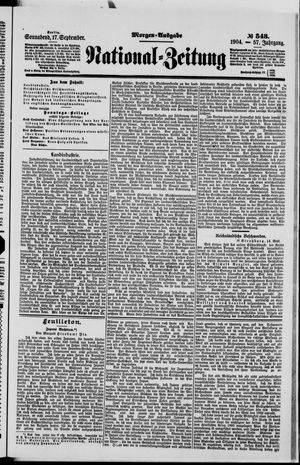 Nationalzeitung vom 17.09.1904