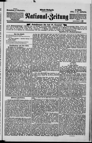 Nationalzeitung vom 17.09.1904