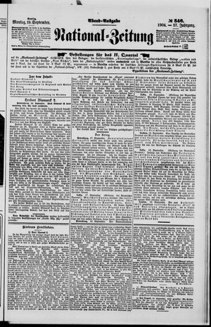 Nationalzeitung vom 19.09.1904
