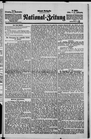 National-Zeitung on Sep 27, 1904