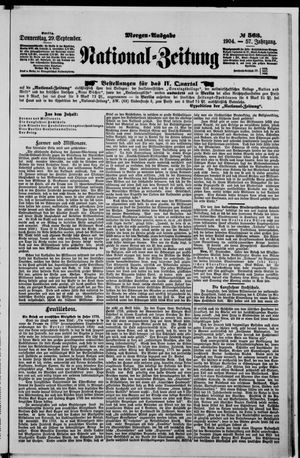 National-Zeitung vom 29.09.1904