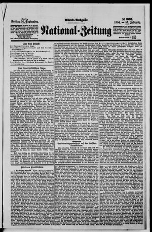 National-Zeitung vom 30.09.1904