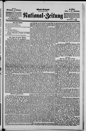 Nationalzeitung vom 05.10.1904
