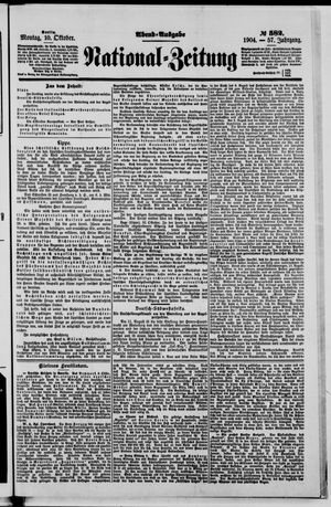 Nationalzeitung vom 10.10.1904