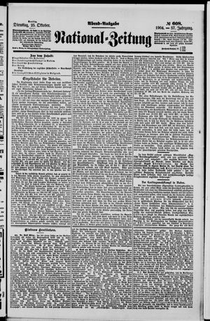 National-Zeitung vom 25.10.1904