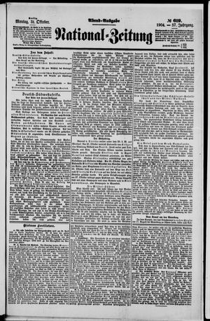 Nationalzeitung vom 31.10.1904