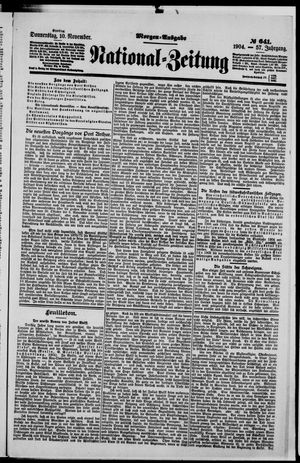 National-Zeitung vom 10.11.1904