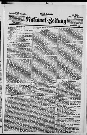 National-Zeitung vom 10.11.1904