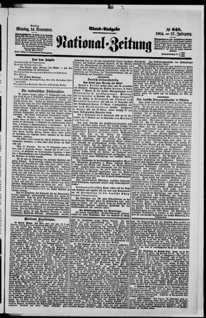 National-Zeitung vom 14.11.1904