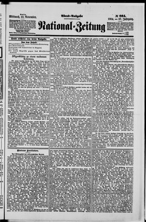 Nationalzeitung vom 23.11.1904