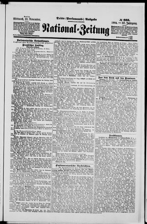 Nationalzeitung vom 23.11.1904