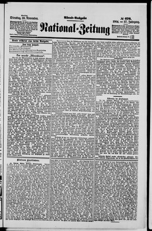 National-Zeitung vom 29.11.1904