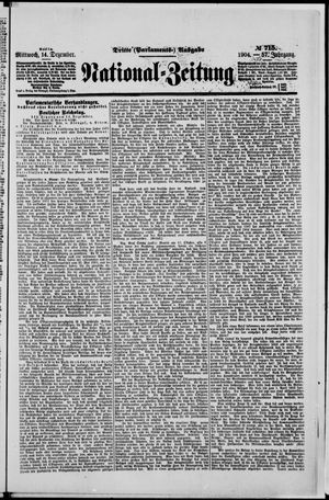 Nationalzeitung vom 14.12.1904