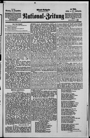 Nationalzeitung vom 19.12.1904