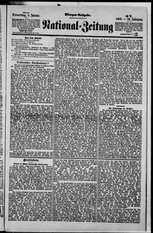 Nationalzeitung vom 05.01.1905