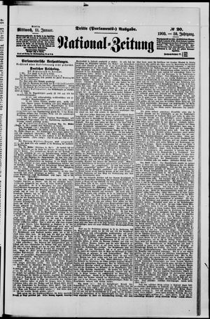 National-Zeitung vom 11.01.1905