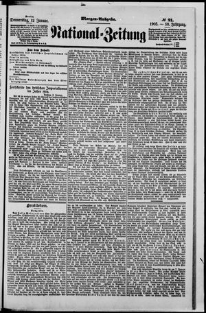 Nationalzeitung vom 12.01.1905