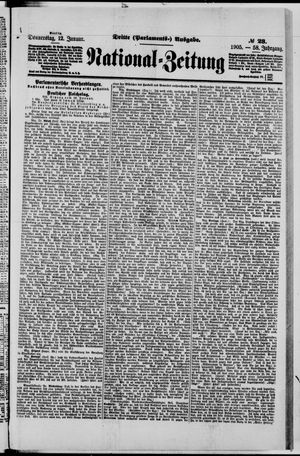 Nationalzeitung vom 12.01.1905