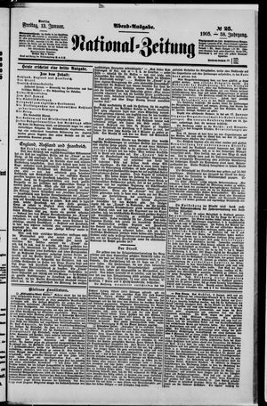 Nationalzeitung vom 13.01.1905