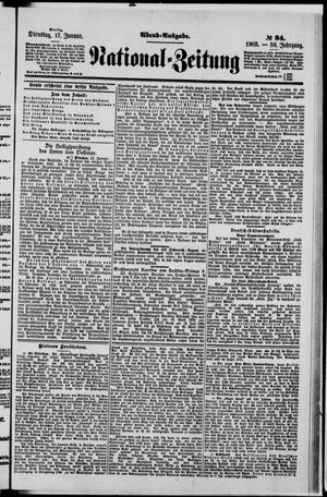 Nationalzeitung vom 17.01.1905