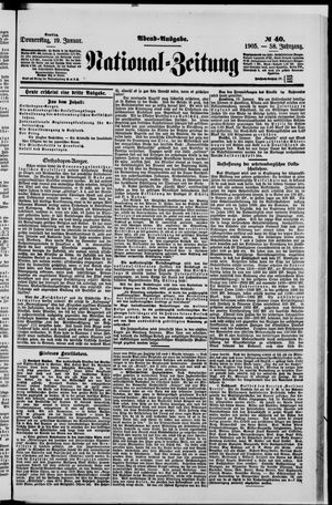 Nationalzeitung vom 19.01.1905