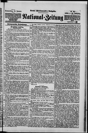Nationalzeitung vom 19.01.1905