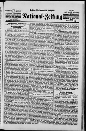 Nationalzeitung vom 21.01.1905