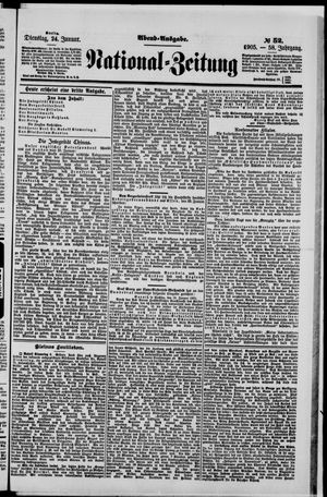 National-Zeitung on Jan 24, 1905