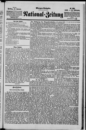 Nationalzeitung vom 27.01.1905