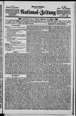 Nationalzeitung vom 29.01.1905