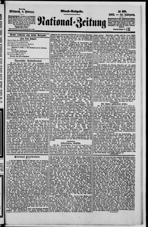 Nationalzeitung vom 08.02.1905