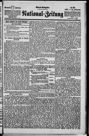 Nationalzeitung vom 11.02.1905