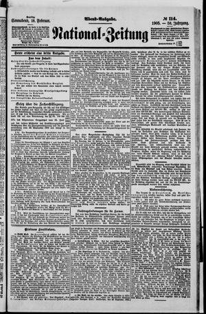 Nationalzeitung vom 18.02.1905
